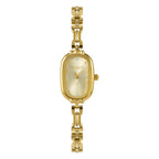 GESMART Women's Retro Small Gold Tone Oval Quartz Watch Bracelet Vintage Literary Style