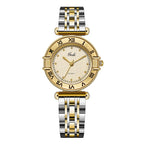 GESMART Women's Square Quartz Watch Steel Band Roman Numeral Scale Vintage Water Resistant