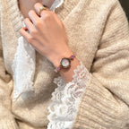 GESMART 2025 New Women's Elegant Crystal Bracelet Quartz Watch Luxury Style Exquisite Ladies Wristwatch