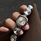 Women's Small Square Rhinestone Bracelet Quartz Watch