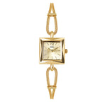 GESMART Women's Small Square Bracelet Quartz Watch Minimalist Niche Design Vintage Style
