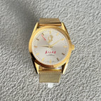 Vintage Diamond 7120 Manual Wind Mechanical Men's Watch Serve the People 90s NOS