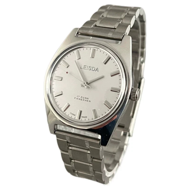 LEISDA 7120 Manual Wind Mechanical Men's Watch Classic Minimalist Vintage NOS