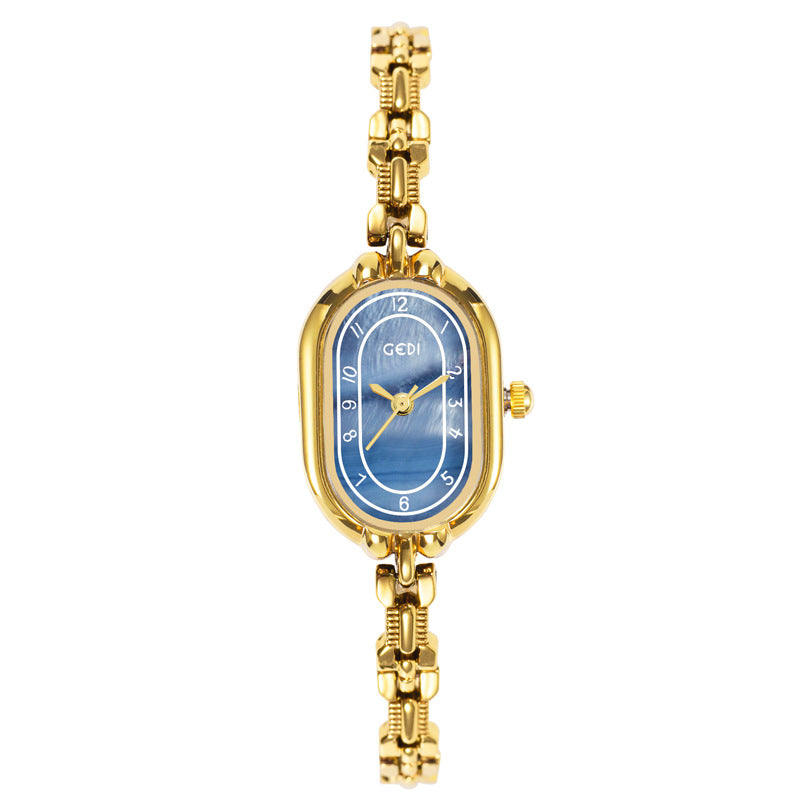 Women's Literary Vintage Gold-Tone Bracelet Quartz Watch