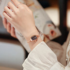 GESMART Women's Shell Dial Tonneau Shape Bracelet Quartz Watch Luxury Style Fashion Trendy