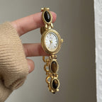 Women's Tweed Vintage Pearl Bracelet Gold-Tone Watch