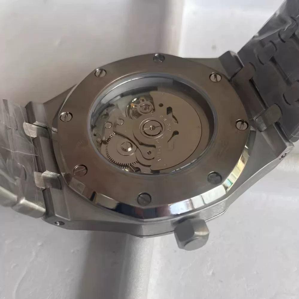 No Logo Men's 41mm Mechanical Watch Stainless Steel Case NH35/36 Movement