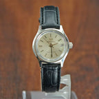 Tianjin Sea Gull Ladies Manual Wind Mechanical Watch Steel Leather Strap Classic