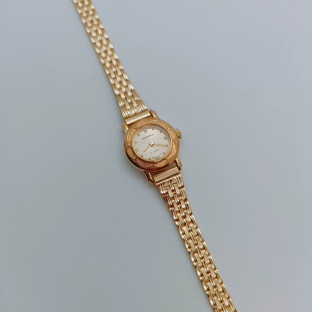 Baoshihua Ladies Manual Wind Mechanical Round Watch Vintage NOS