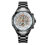 GESMART Men's Skeleton Automatic Mechanical Watch Fashion Business Wristwatch