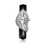 GESMART Men's Y2K Alien Shape Melting Distorted Quartz Watch Fashion Premium Niche Design Wristwatch