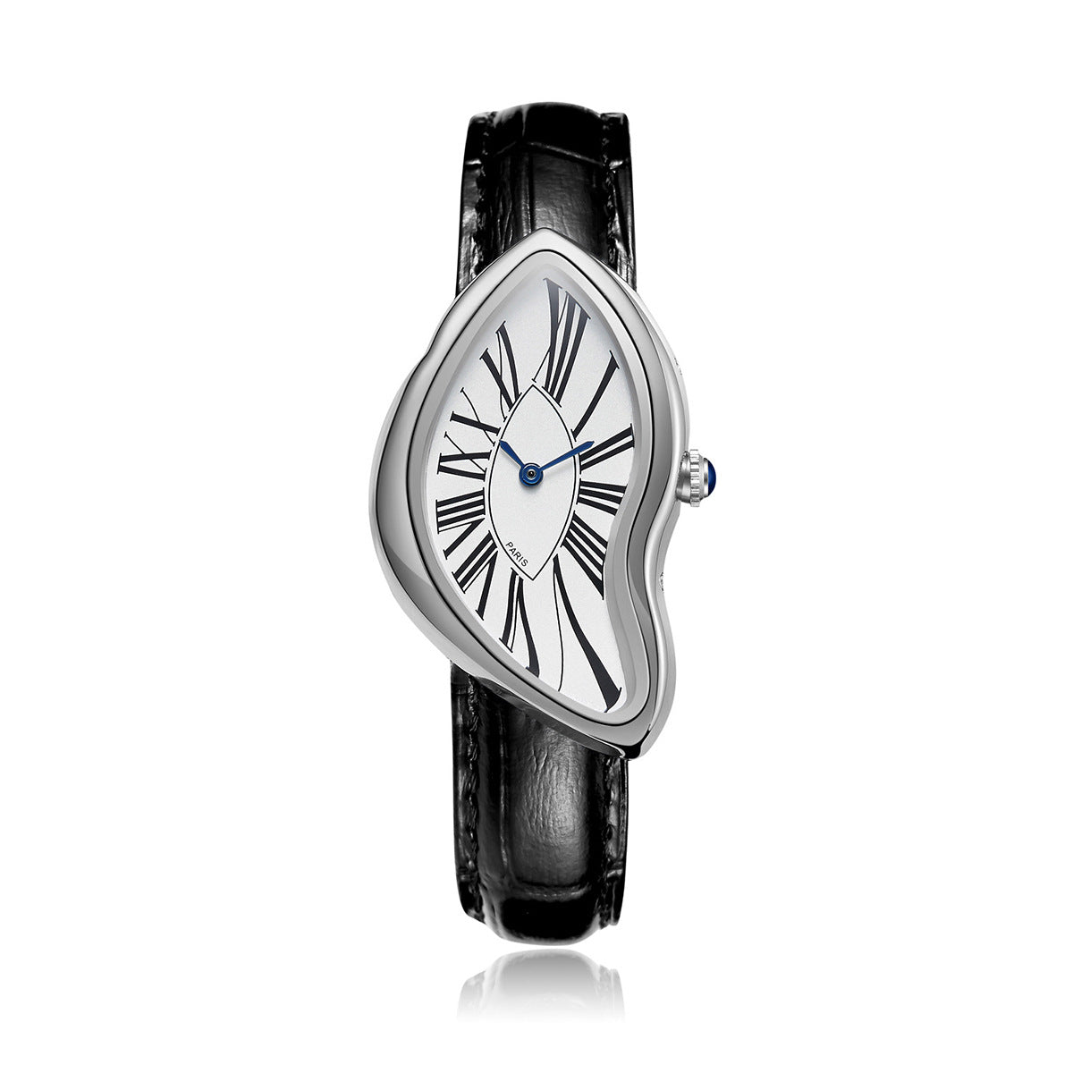 GESMART Men's Y2K Alien Shape Melting Distorted Quartz Watch Fashion Premium Niche Design Wristwatch