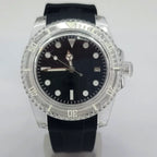 Automatic Watch 40mm Transparent Case Acrylic Crystal Luminous 8215 Movement
