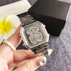 Women's Cartoon Multi-Function Sport Watch, Rhinestone Dial with Silicone Strap