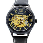 GESMART Men's Automatic Mechanical Watch Roman Numerals Luminous Skeleton Exhibition Case Back