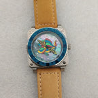 No Logo Men's 42mm Square Watch Luminous Piranha Dial Steel NH35