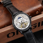GESMART Men's Tourbillon Automatic Mechanical Watch Water Resistant Luminous
