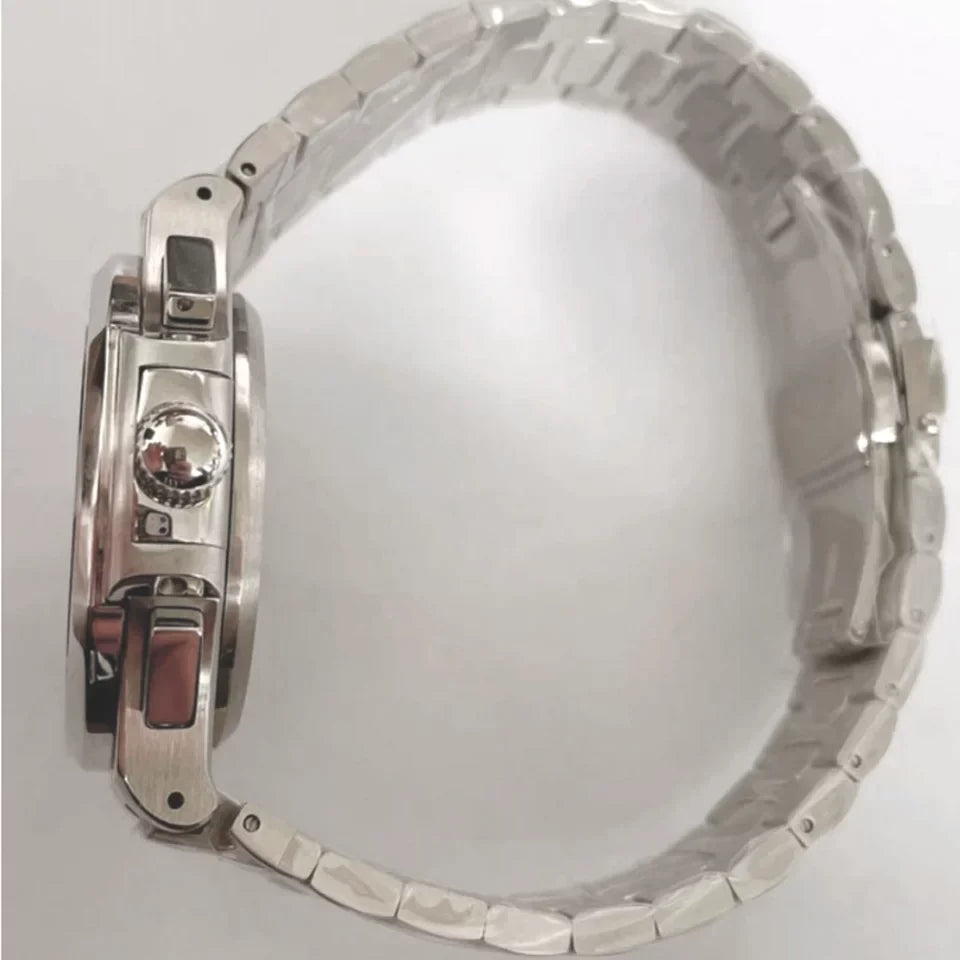 No Logo Men's 41mm Nautilus Style Watch VK61 Movement Modified