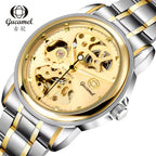GESMART Men's Korean Style Double Sided Skeleton Automatic Mechanical Watch Business Fashion
