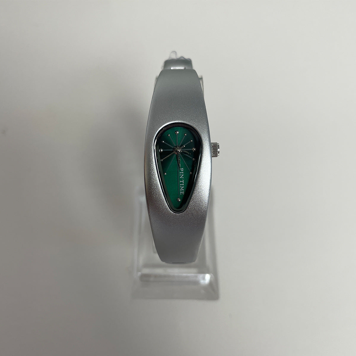 GESMART Unisex Y2K Water Drop Shape Watch Retro Trendy Niche Personality Water Resistant Bracelet Wristwatch