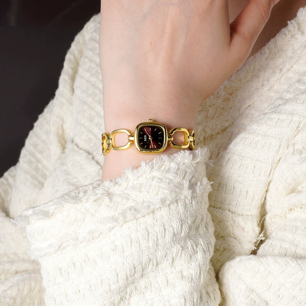 Women's Square Chain Bracelet Quartz Watch