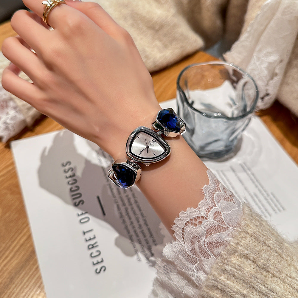 Women's Crystal Bracelet Quartz Watch