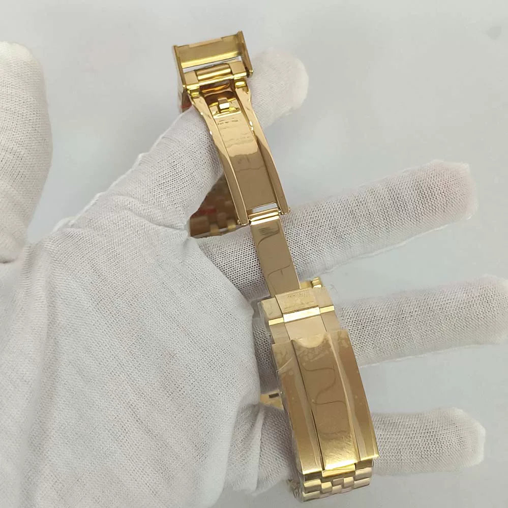 Men's Automatic Watch 36/39mm Gold Steel Case Sunray Dial NH35 Movement