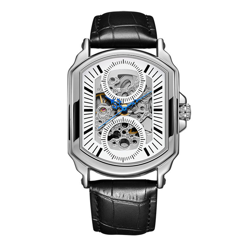 GESMART Men's Square Automatic Mechanical Watch European American Style Original Design