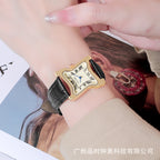 Unisex Irregular Twisted Square Couple Quartz Watch