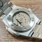 Men's Nautilus Style Automatic Watch Steel Case Bracelet NH35A