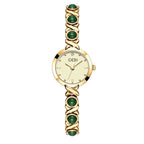 Women's Petite Rhinestone Pearl Bracelet Quartz Watch