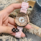 Women's Flowing-Sand Steel Ceramic Fashion Watch