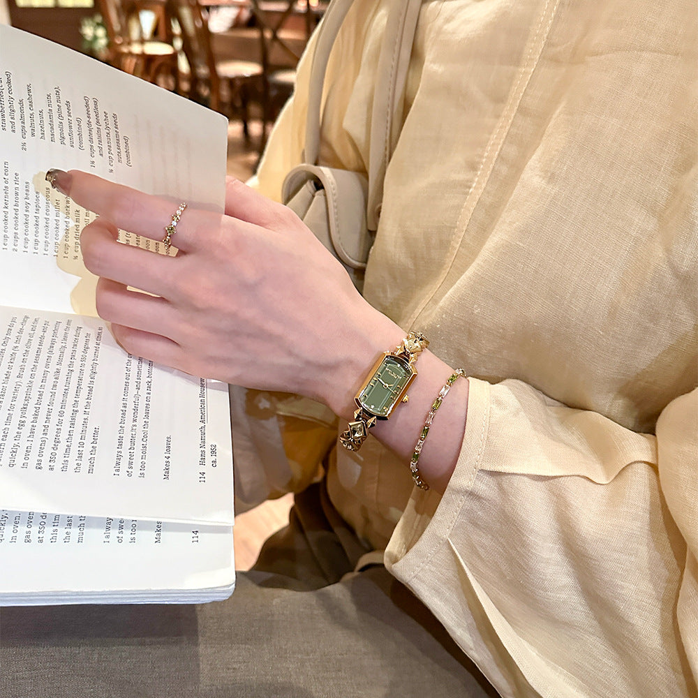 Women's Olive Green Bracelet Watch