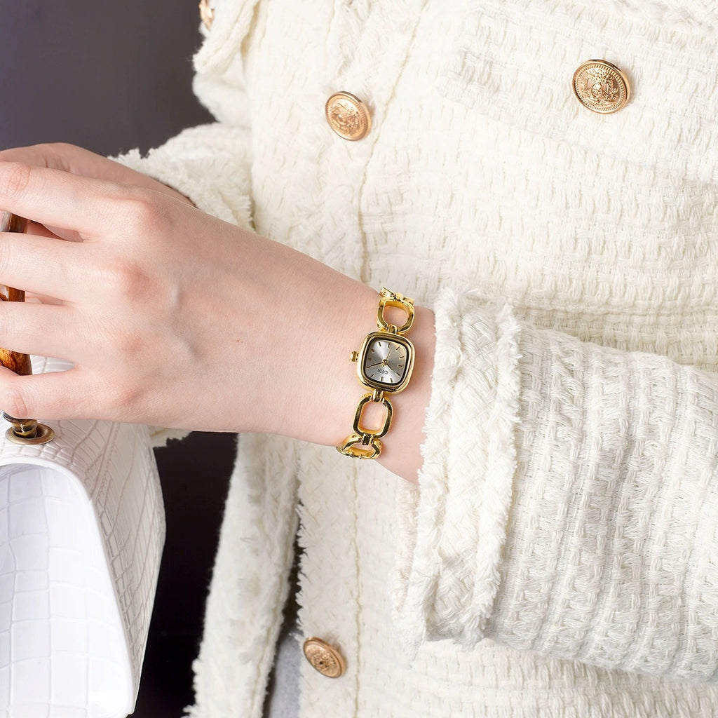 Women's Square Chain Bracelet Quartz Watch