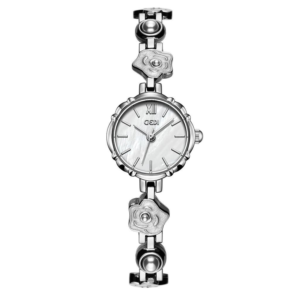 Women's Vintage Camellia Bracelet Quartz Watch