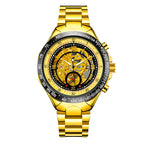 GESMART Men's Skeleton Automatic Mechanical Watch Fashion Business Wristwatch