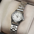Chunlei Ladies Mechanical Watch Date Leather Strap Steel Minimalist Student