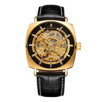 GESMART Men's New Skeleton Automatic Mechanical Watch European American Style Casual Fashion