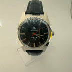 Vintage 7120 Pure Mechanical Business Watch Shanghai Black Diamond Movement