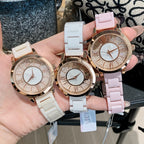 Women's Flowing-Sand Steel Ceramic Fashion Watch