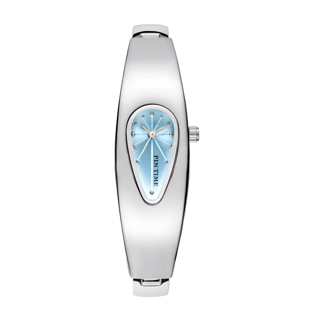 GESMART Unisex Y2K Water Drop Shape Watch Retro Trendy Niche Personality Water Resistant Bracelet Wristwatch