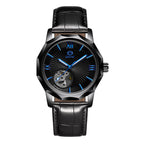 GESMART Men's Polygon Shape Dial Automatic Mechanical Watch European American Fashion