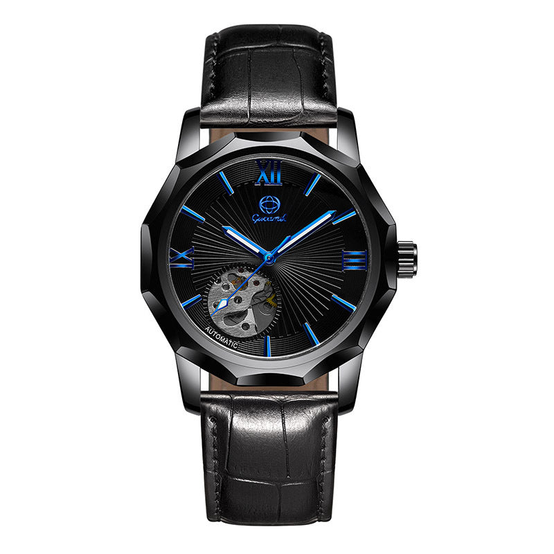 GESMART Men's Polygon Shape Dial Automatic Mechanical Watch European American Fashion