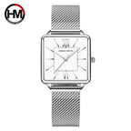GESMART Women's Square Quartz Watch Japanese Movement Korean Fashion Casual Student Ladies Wristwatch