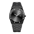 GESMART Men's Creative Cool Tech Steel Band Quartz Watch Fashion Trendy Wristwatch