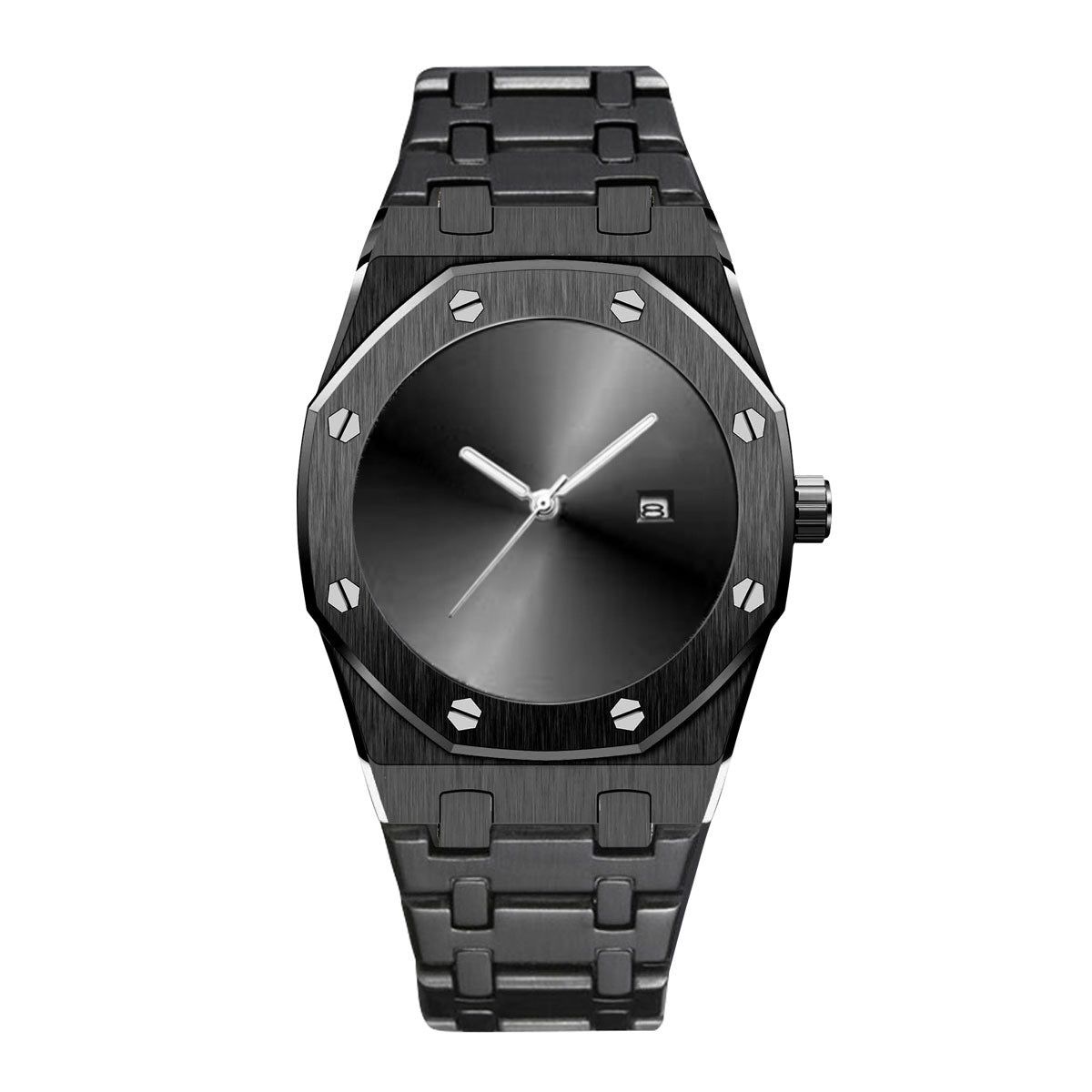 GESMART Men's Creative Cool Tech Steel Band Quartz Watch Fashion Trendy Wristwatch