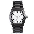 Men's Irregular Wooden Quartz Watch, Japanese Movement