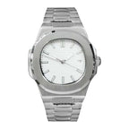 Men's Nautilus Style Automatic Watch Steel Case Bracelet NH35A