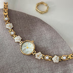 Women's Vintage Camellia Bracelet Quartz Watch