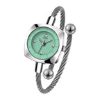 Women's Minimalist Swan Woven-Metal Bangle Quartz Watch